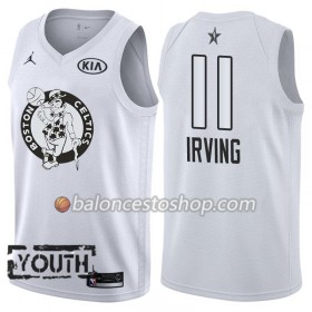 Camiseta Niños NBA Boston Celtics Kyrie Irving 11 2018 All-Star Jordan Brand Blanco Swingman